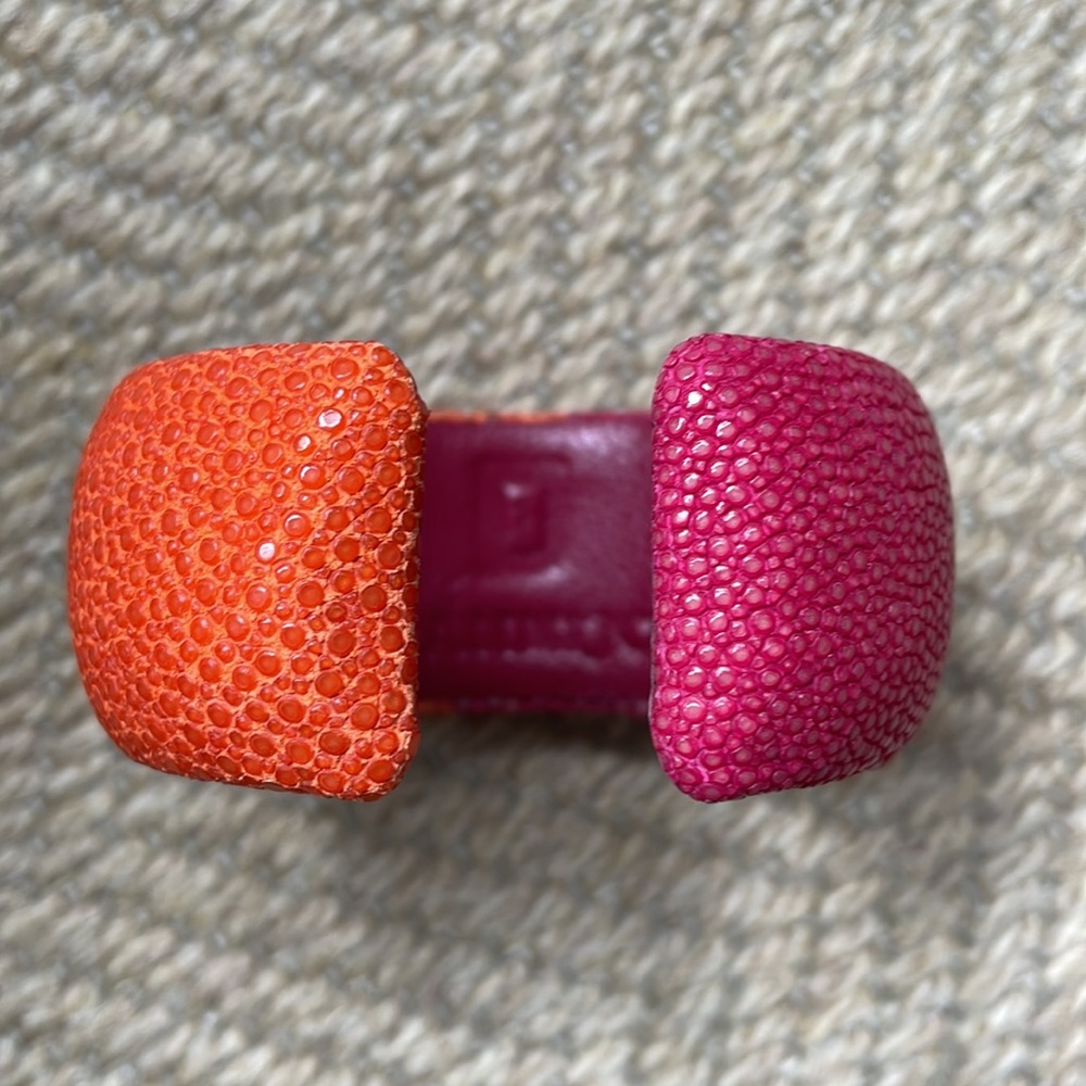 Dannijo sing ray bracelet  / cuff orange and pink - Picture 3 of 7